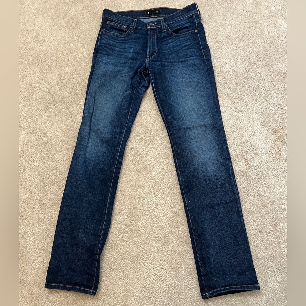 Madewell Men's Dark Blue Straight Jeans